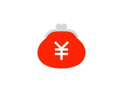 赤色のかいうんさいふ